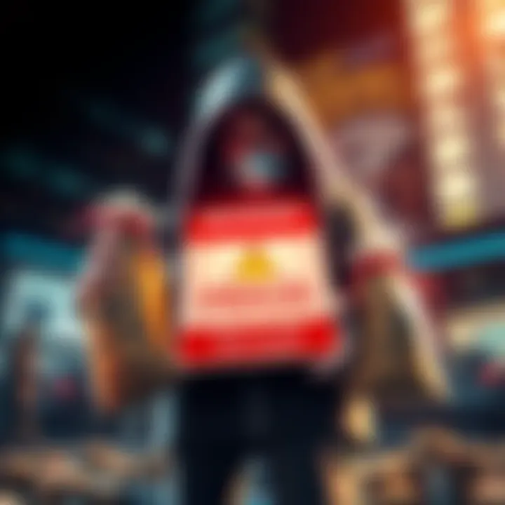 A graphic showing a stablecoin issuer holding bags of money with a warning sign about fraud risks in cryptocurrency.