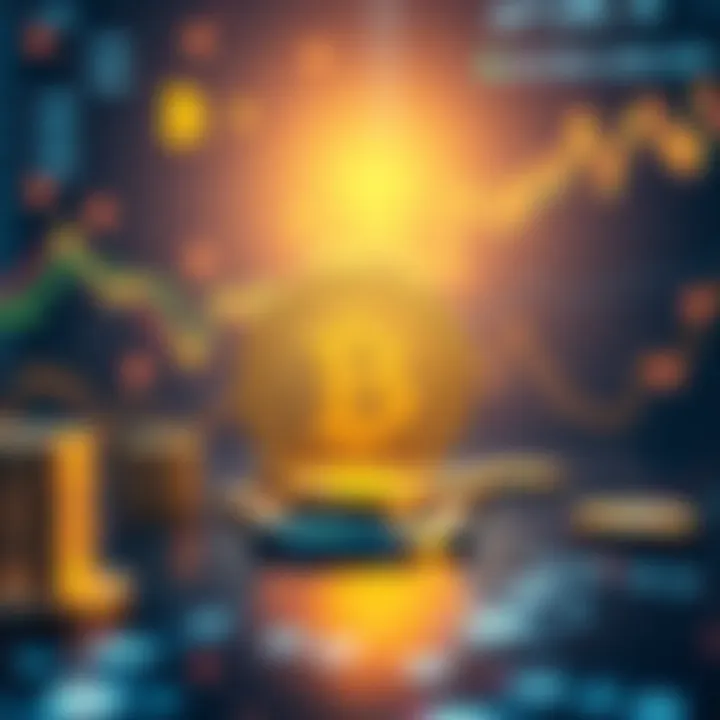 A visual representation of stablecoins surpassing G20 payment targets, showing digital currency symbols and financial charts in the background.