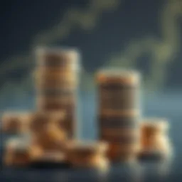 Stack of coins representing store of value A close-up of a stack of coins symbolizing the concept of store of value in finance