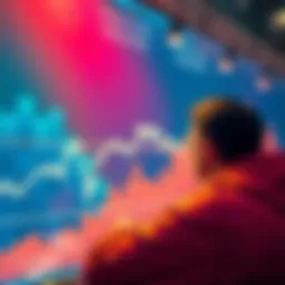 A graph showing a flat trend line representing the stagnant cryptocurrency market in 2026, with a frustrated person looking at it.