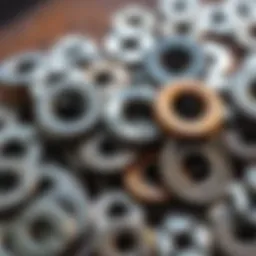 Stainless Steel Washers for Crafting A collection of stainless steel washers with various stamped designs for crafting projects