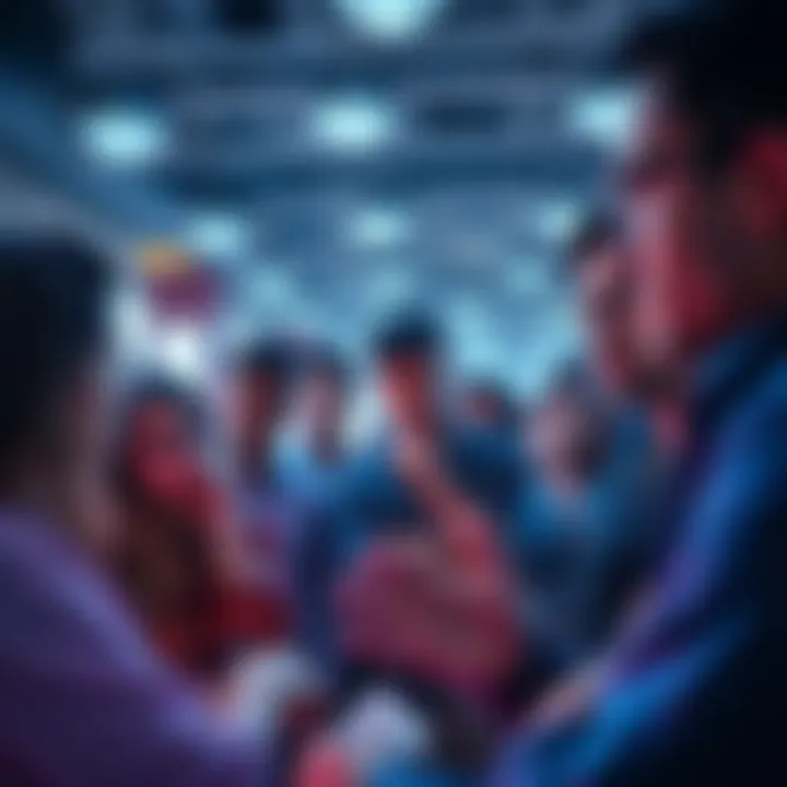 Group of people looking puzzled at their screens as they try to unstake assets