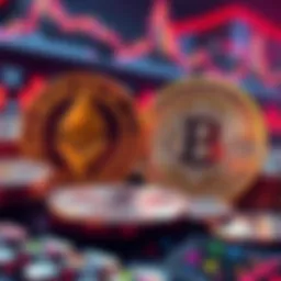 A graphic showing SOL and ETH coins with tips for new investors about staking