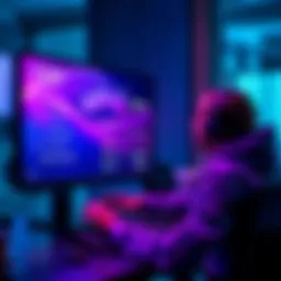 Staking Solana Guide A person analyzing Solana staking options on a computer screen, highlighting liquid staking and APY choices.