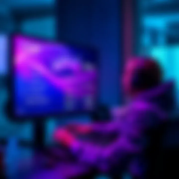 Staking Solana Guide A person analyzing Solana staking options on a computer screen, highlighting liquid staking and APY choices.