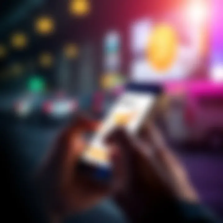 Staking Solana on a smartphone A person using a smartphone to stake Solana cryptocurrency, showing a simple and user-friendly interface, emphasizing ease of use for beginners.