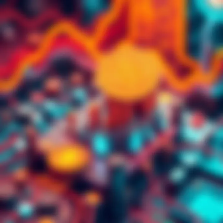 A detailed graphic depicting the concept of staking fees and tax implications in cryptocurrency.