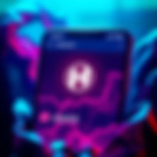Screenshot of the unresponsive staking tab on the Hashpack app showing HBAR logo
