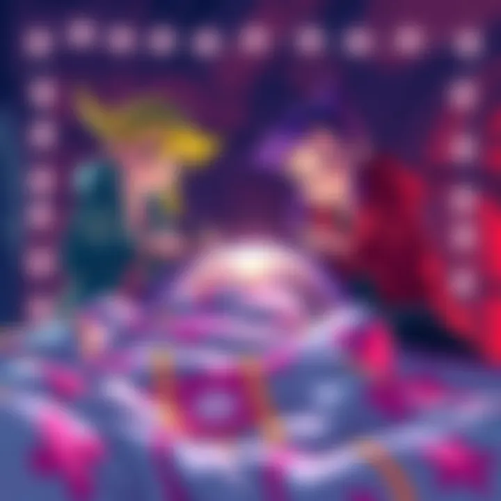 Star and Jinx examining their quilt with tools to ensure quality and comfort before gifting it.