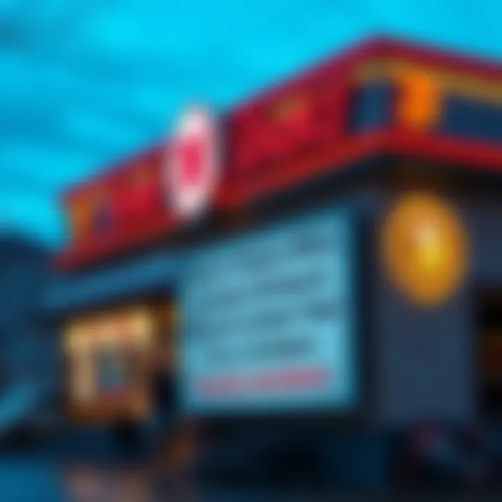 Steak 'n Shake Bitcoin Bonus A Steak 'n Shake restaurant with a sign announcing a Bitcoin bonus program for hourly workers