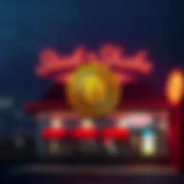 Steak n Shake Endorses Bitcoin Steak n Shake logo with a Bitcoin symbol, showcasing support for cryptocurrency