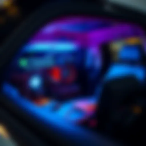 A hidden mining rig discreetly placed in a car, with laptop and Wi-Fi connection visible.