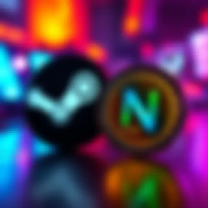 Steam logo next to NANO cryptocurrency symbol representing potential payment integration