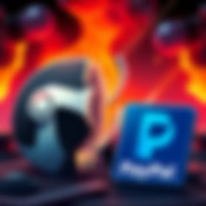 A graphic showing a broken payment processor symbol alongside Steam and Paypal logos, representing payment issues for gamers.