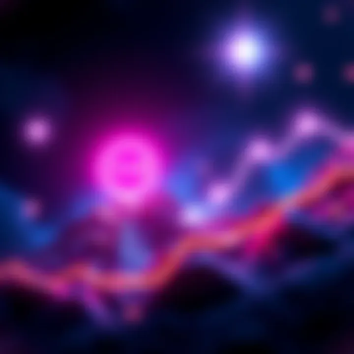 A visual representation of Stellar's 10 million funded accounts with XLM symbol and a graph showing growth, symbolizing increased participation in the Stellar ecosystem.