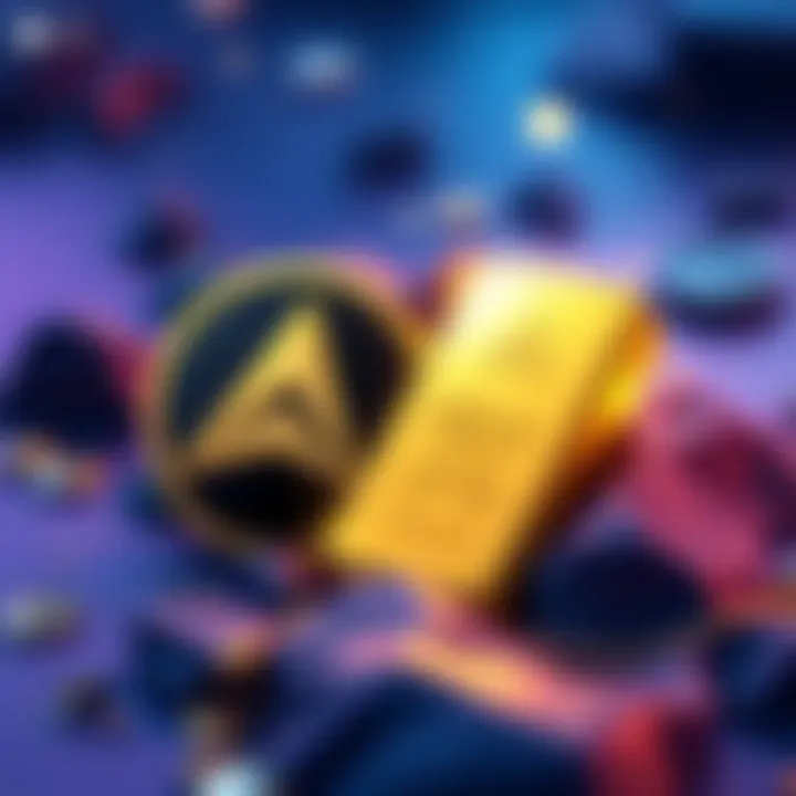 An illustration showing a gold bar alongside the Stellar logo, symbolizing the new gold-backed asset initiative for XLM.