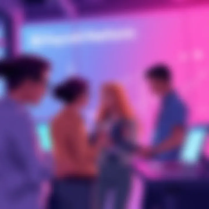 Stellar Payroll Platform Illustration of people using Stellar's payroll platform at a workplace