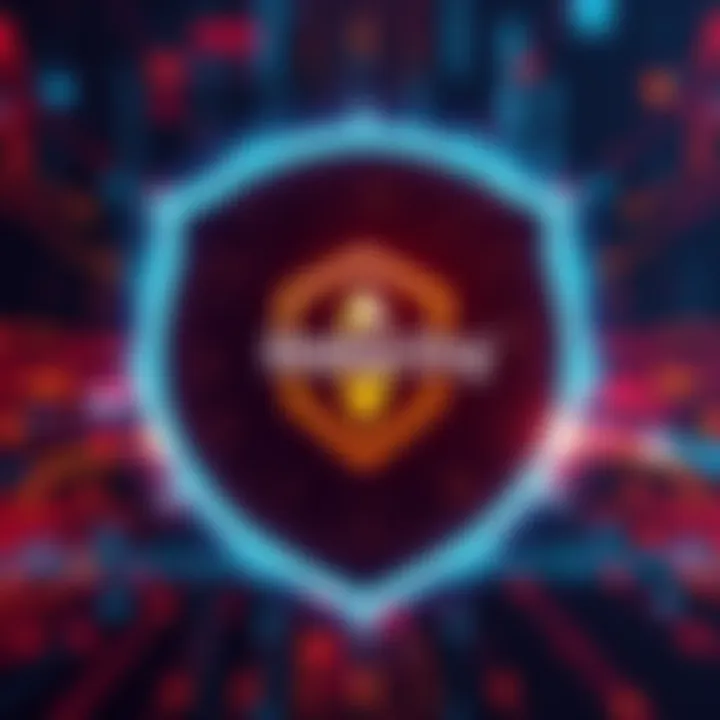 A graphic showing a digital shield symbolizing security against quantum threats, with the Stellar.org logo in the center.