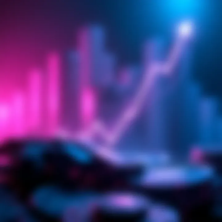 A graphic showing the Stellar XLM logo with a rising trend line, symbolizing potential growth and a bull run in the cryptocurrency market.