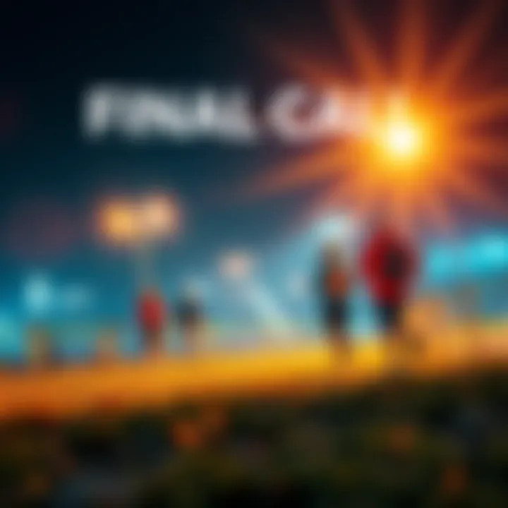 An engaging visual representing the excitement of a walking challenge with friends