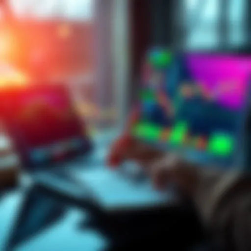 A person analyzing stock market charts and graphs with a laptop and notepad, representing investment decisions for 2026.