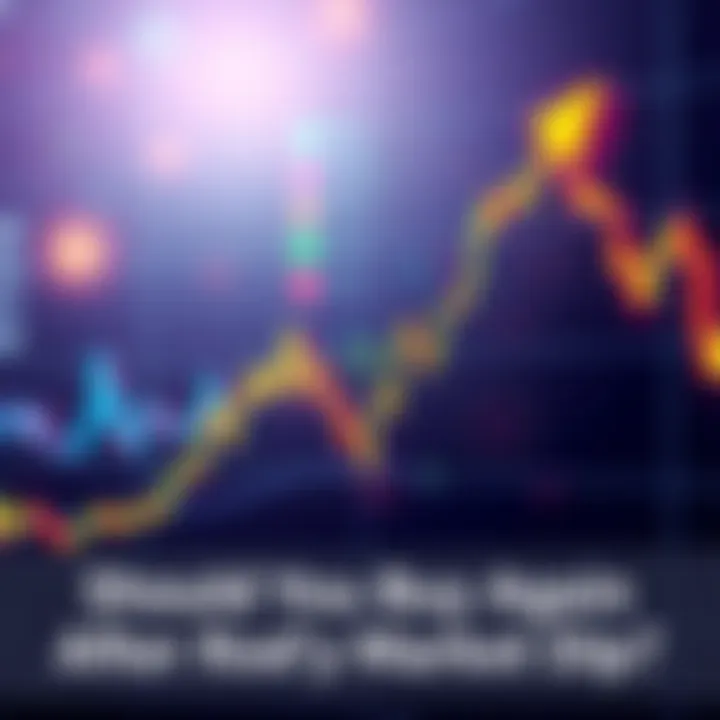 A graphical representation of a stock market chart with a noticeable upward trend after a dip, symbolizing recovery in investments.