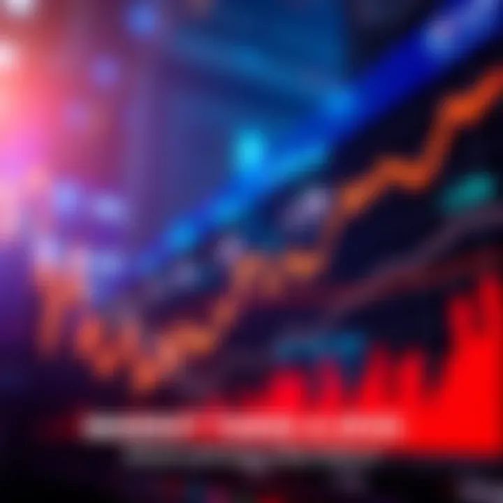 A graph showing a downward trend in stock prices, illustrating a market downturn.