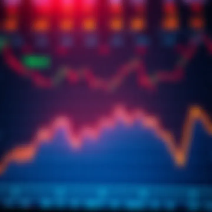 A graph showing a downward trend in stock prices, symbolizing a bear market