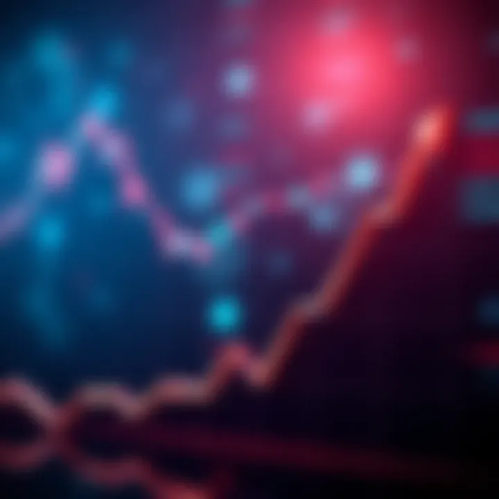 A stock market graph showing an upward trend, symbolizing patience and long-term investment strategy.