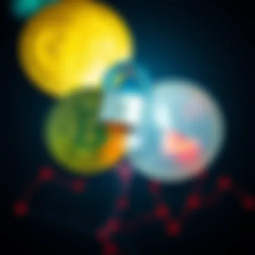 Visual representation of Bitcoin and Litecoin symbols with a broken lock, indicating a security breach in a wallet