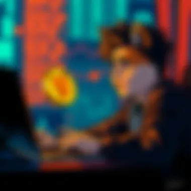 A person looking worried while checking their crypto wallet on a laptop with a Shiba Inu logo on the screen, symbolizing lost funds due to a breach.