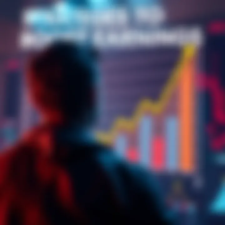 A person looking at a chart with upward trends, symbolizing growth and increased earnings