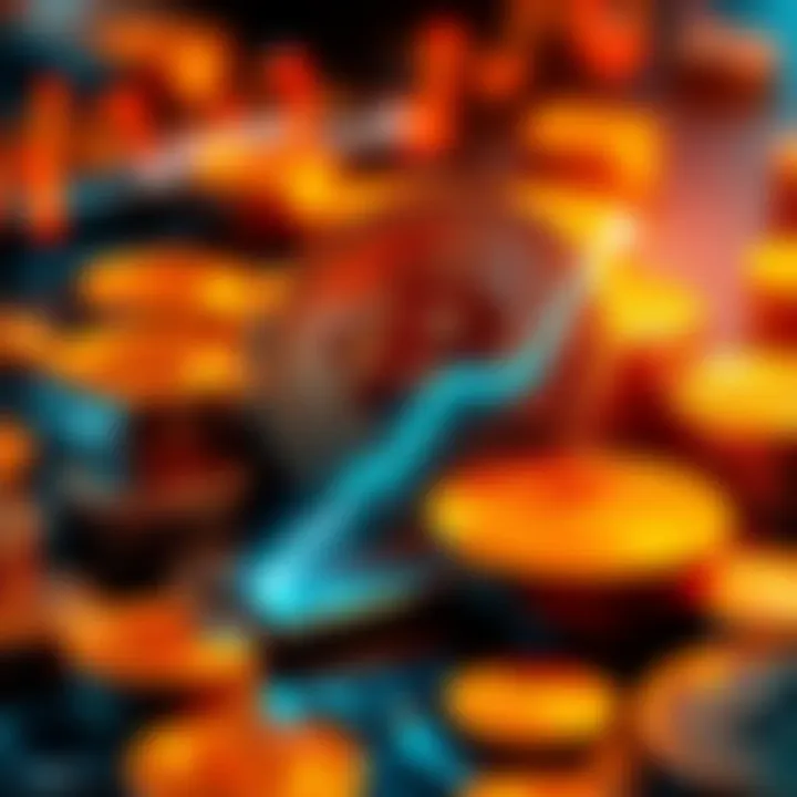 Graphic showing the increase in Bitcoin holdings with a visual of Bitcoin coins and a chart upward trend