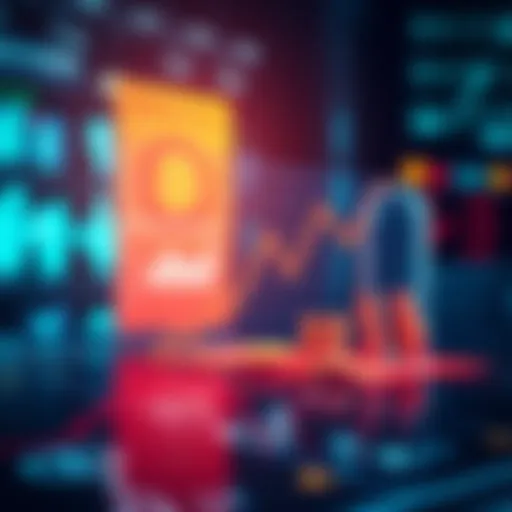 Illustration of Strategy's new Digital Credit Capital Framework showing a graph and digital currency symbols