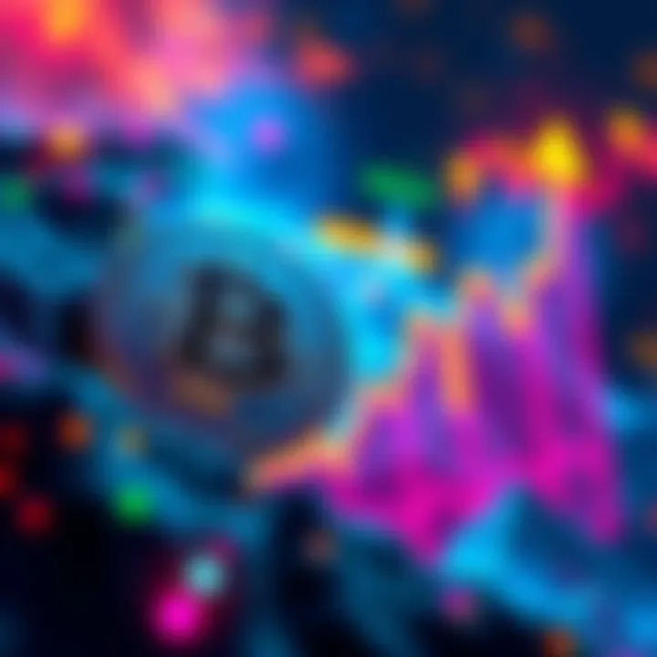 STRC Cryptocurrency Graphic Colorful digital representation of STRC cryptocurrency with a graph showing potential growth over Terra Luna 2.0.