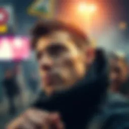 A person looking determined while facing challenges, symbolizing resilience and personal growth.