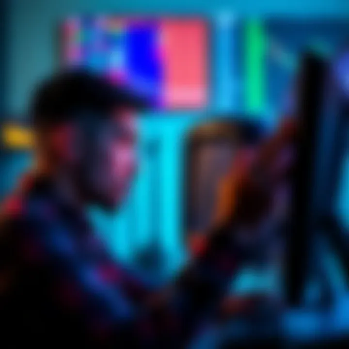 Individual showing frustration at a computer screen, representing the emotional struggle in leverage trading