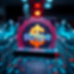 Stripe logo with USDC symbol and blockchain network visuals behind it