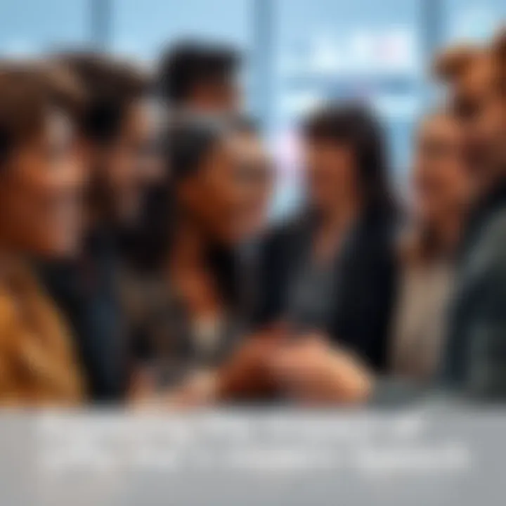 A diverse group of people talking animatedly, expressing emotions with strong language, showcasing modern communication styles.