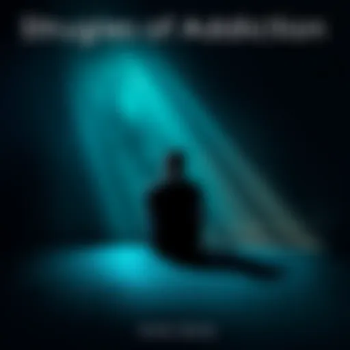A person sitting alone, looking despondent with shadows around them, symbolizing the weight of addiction.