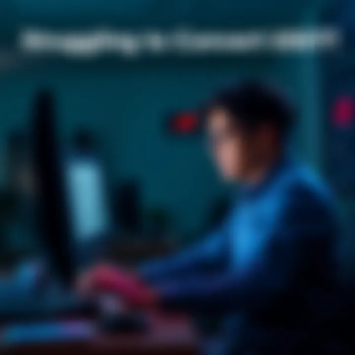 Individual sitting at a computer, looking frustrated while trying to convert USDT to USD, with bank documents and a cryptocurrency exchange website on the screen.