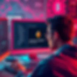 A frustrated person looking at a computer screen showing Monero transactions stuck with 'unknown recipient' label, symbolizing issues with cryptocurrency withdrawals