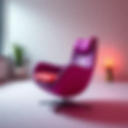Stylish but Unfunctional Design A modern chair designed for looks, showcasing sleek lines and vibrant colors, but lacking comfort features. The piece stands out in a minimalist room, highlighting its aesthetic appeal over practicali...