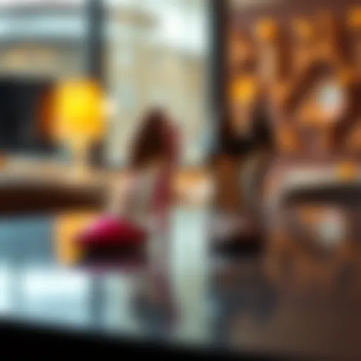 Two pairs of heels on a table, one pair looking trendy and the other resembling grandma's shoes.