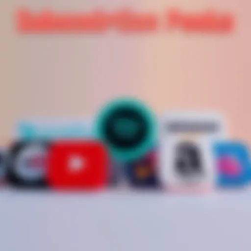 A colorful graphic showing popular subscription logos like YouTube Premium, Spotify, and Amazon Prime, representing potential perks for Metal/Ultra users in 2026.