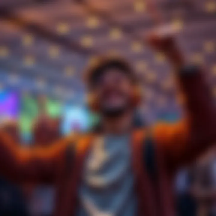 A person celebrating after earning 2 Solana with the help of agents, showing excitement and investment success.