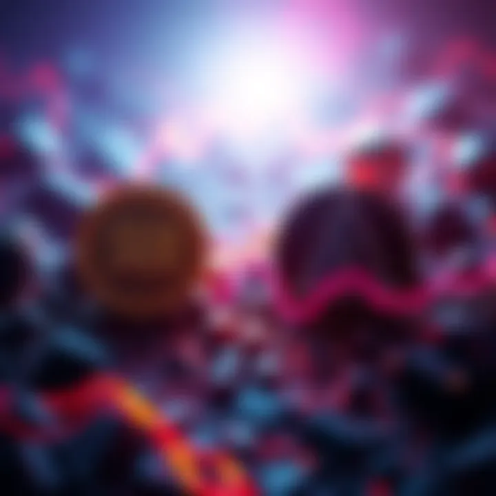 Market Dynamics Between Sui and Algorand A visual representation of the contrasting market positions of Sui and Algorand, showcasing their market caps and rankings in the blockchain sector.