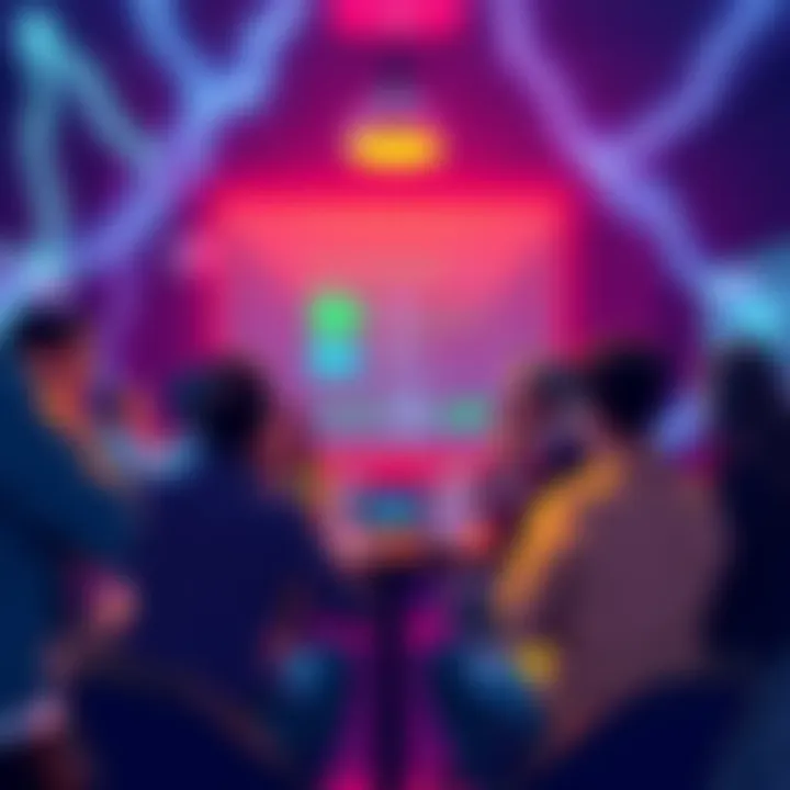 A group of people engaging in a lively discussion about trading strategies and tips, with a focus on the Lightning Network