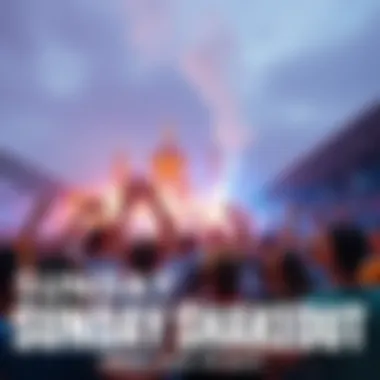 People enjoying Sunday shakeout A lively group of people participating in the Sunday shakeout activities, filled with excitement and energy.