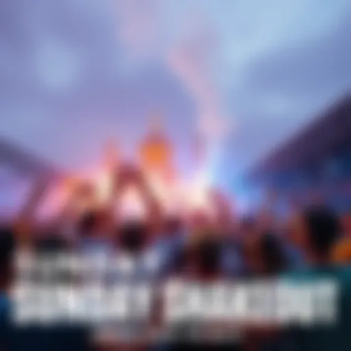 People enjoying Sunday shakeout A lively group of people participating in the Sunday shakeout activities, filled with excitement and energy.